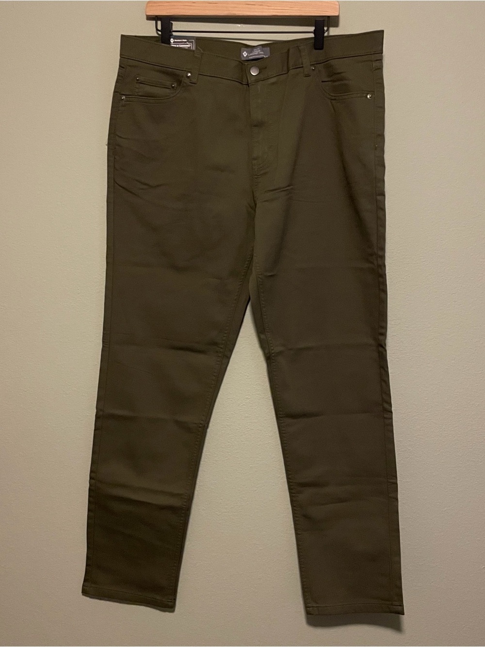 Member’s Mark Slim Fit LOGAN 5 POCKET PANT Size 38x32